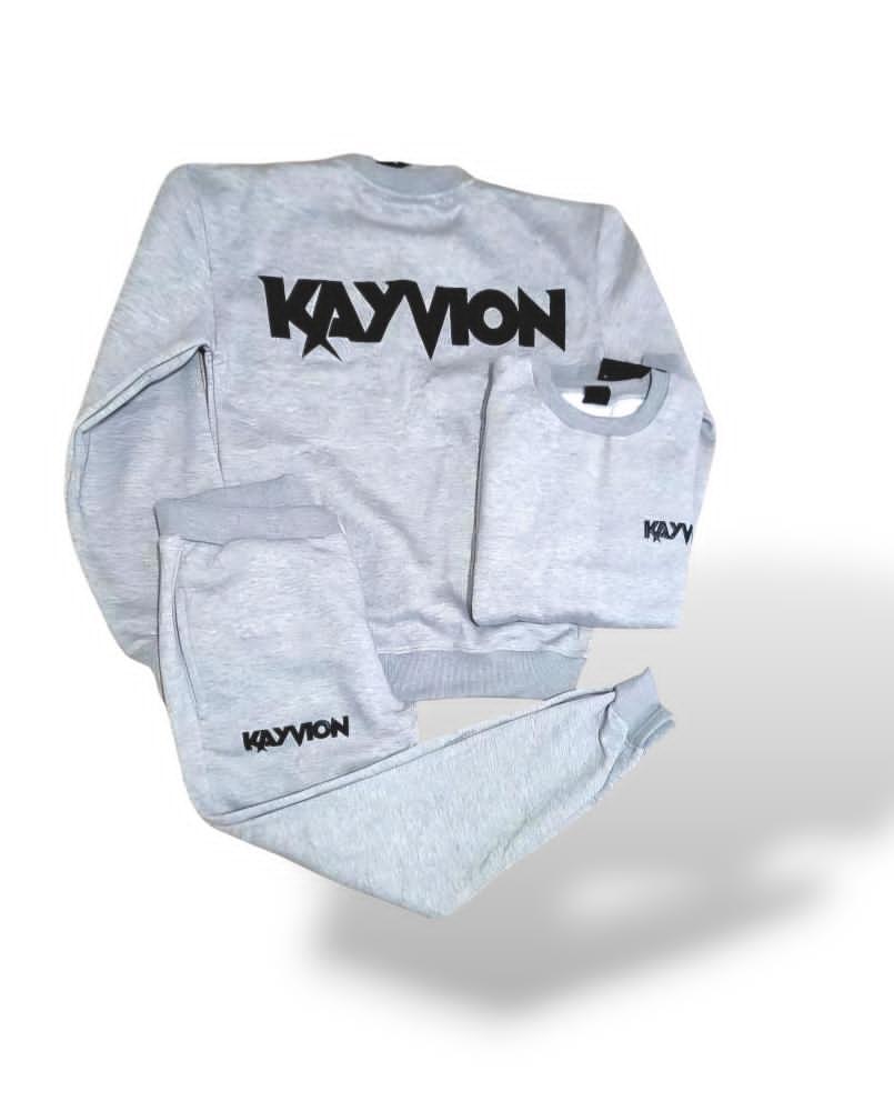 KAYVION™ Spring 2025 Grey Sweatsuit Set