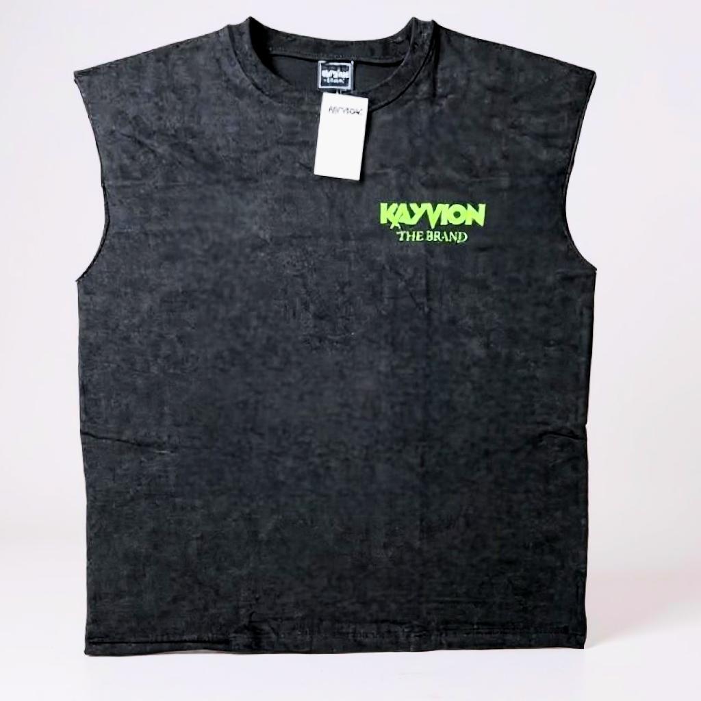 KAYVION ACID WASH SLEEVELESS