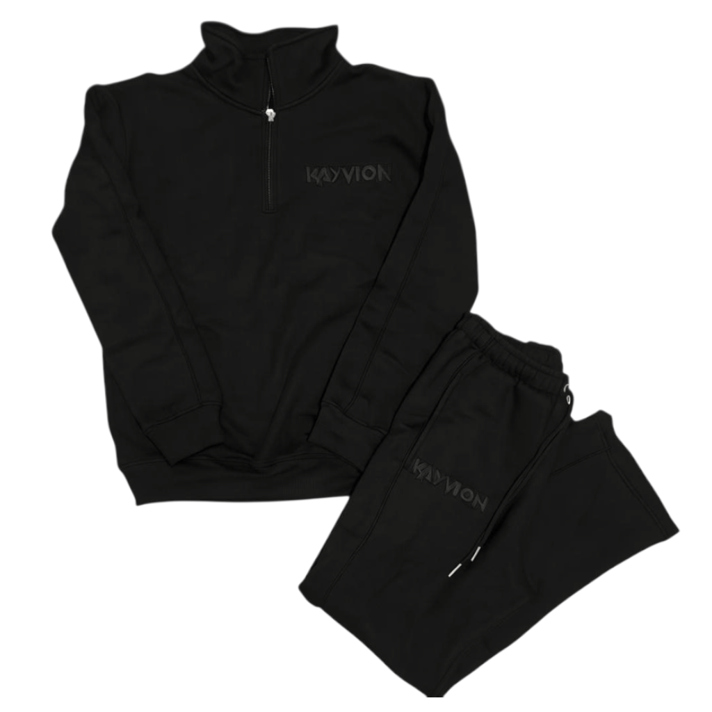 BLACK CAT KAYVION QUARTER ZIP