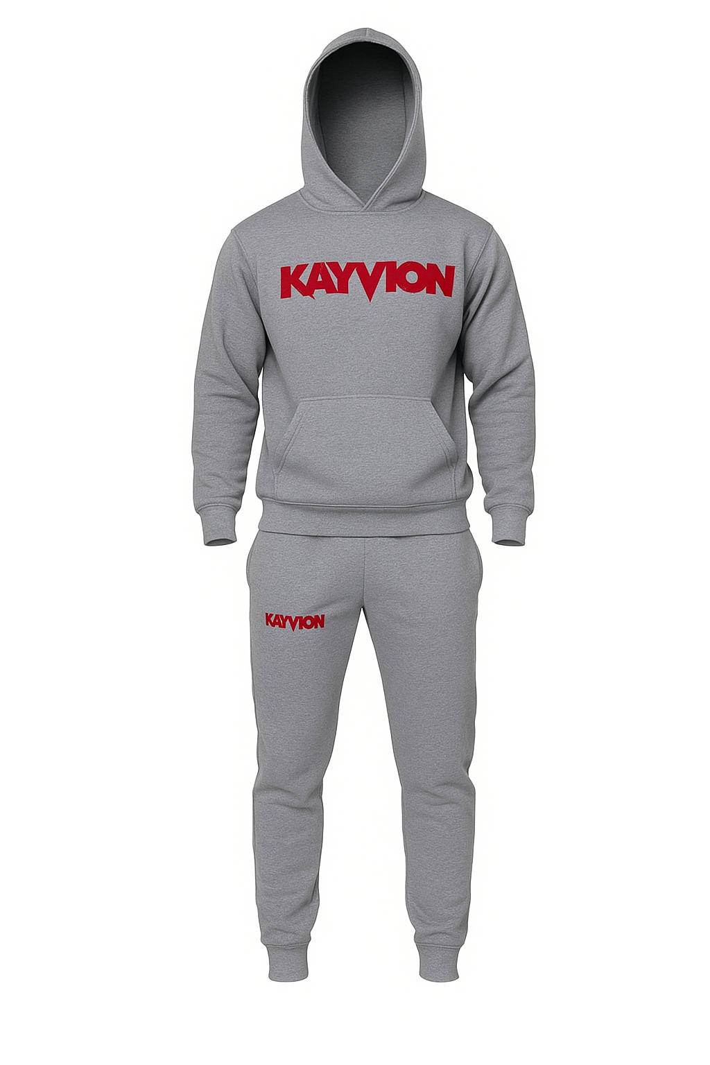 "That grey with the red" KAYVION SUIT