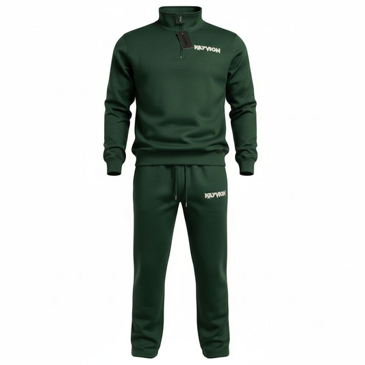 Quarter zip & Macha set