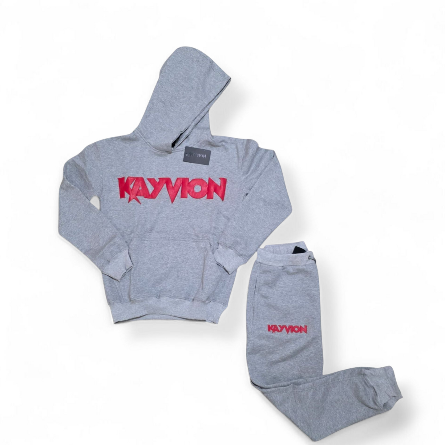 "That grey with the red" KAYVION SUIT