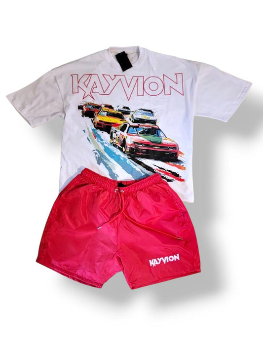 *YOUTH*  KAYVION SHORT SET                (OVERSIZED)GRAPHIC TEE